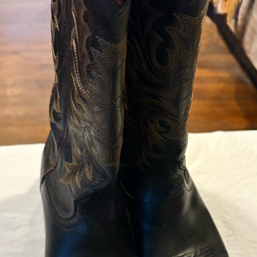 Ariat Black and Brown Heeled Boots